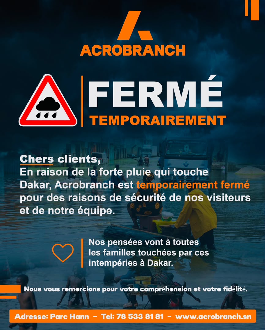 Fermeture temporaire !